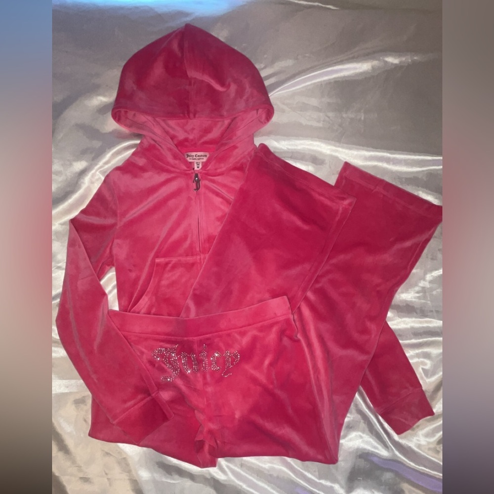 Juicy Couture Vibrant Pink Velour Set